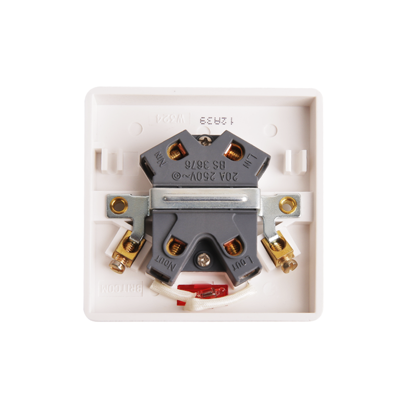 Bakelite 20A DP Switch พร้อม Neon HK6320WN